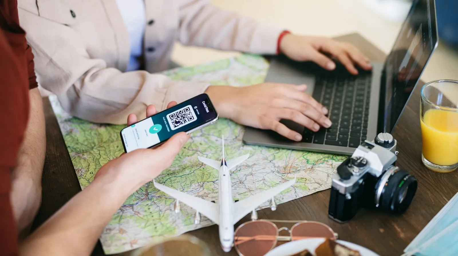 Customers planning a trip and requesting transportation from their phone